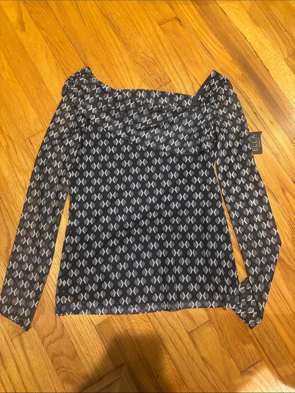 Women's Navy and blue  Long-Sleeve Top